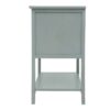 2 Drawer Side Table, American Style, End Table, Suitable For Bedroom, Living Room, Study - Light Gray - Image 9