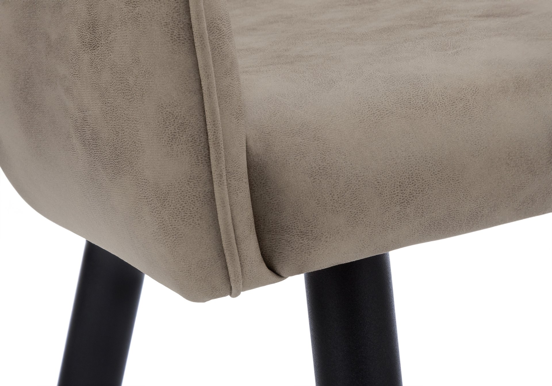 Upholstered Side Dining Chair For Dining Room (Set of 2) - Taupe - Image 4