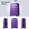 Hardshell Luggage Sets 24" / Bag Spinner Suitcase With Tsa Lock Lightweight - Purple - Image 6