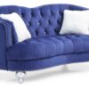 Charming Traditional Loveseat - Blue - Image 7