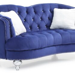 Charming Traditional Loveseat - Blue