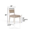 Rope Back Chair - Beige / Carmel - Image 3