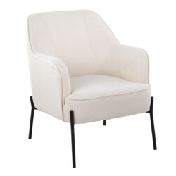 Daniella - Contemporary Chair - Black / Cream