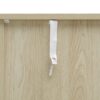 Carved 4 Door Sideboard, Sideboard Buffet Cabinet With Storage, Modern Coffee Bar Cabinet With Adjustable Shelf For Living Room - Natural - Image 16