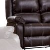 Zuriel - Synthetic Leather Recliner Loveseat - Brown - Image 5