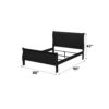 Louis Philippe - Eastern King Bed - Black - Image 5