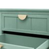 2 Drawer Side Table, American Style, End Table, Suitable For Bedroom, Living Room, Study - Light Green - Image 16