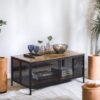 Winam - Coffee Table - Antique Oak / Black - Image 6