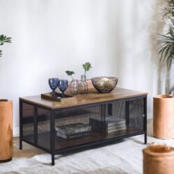 Winam - Coffee Table - Antique Oak / Black