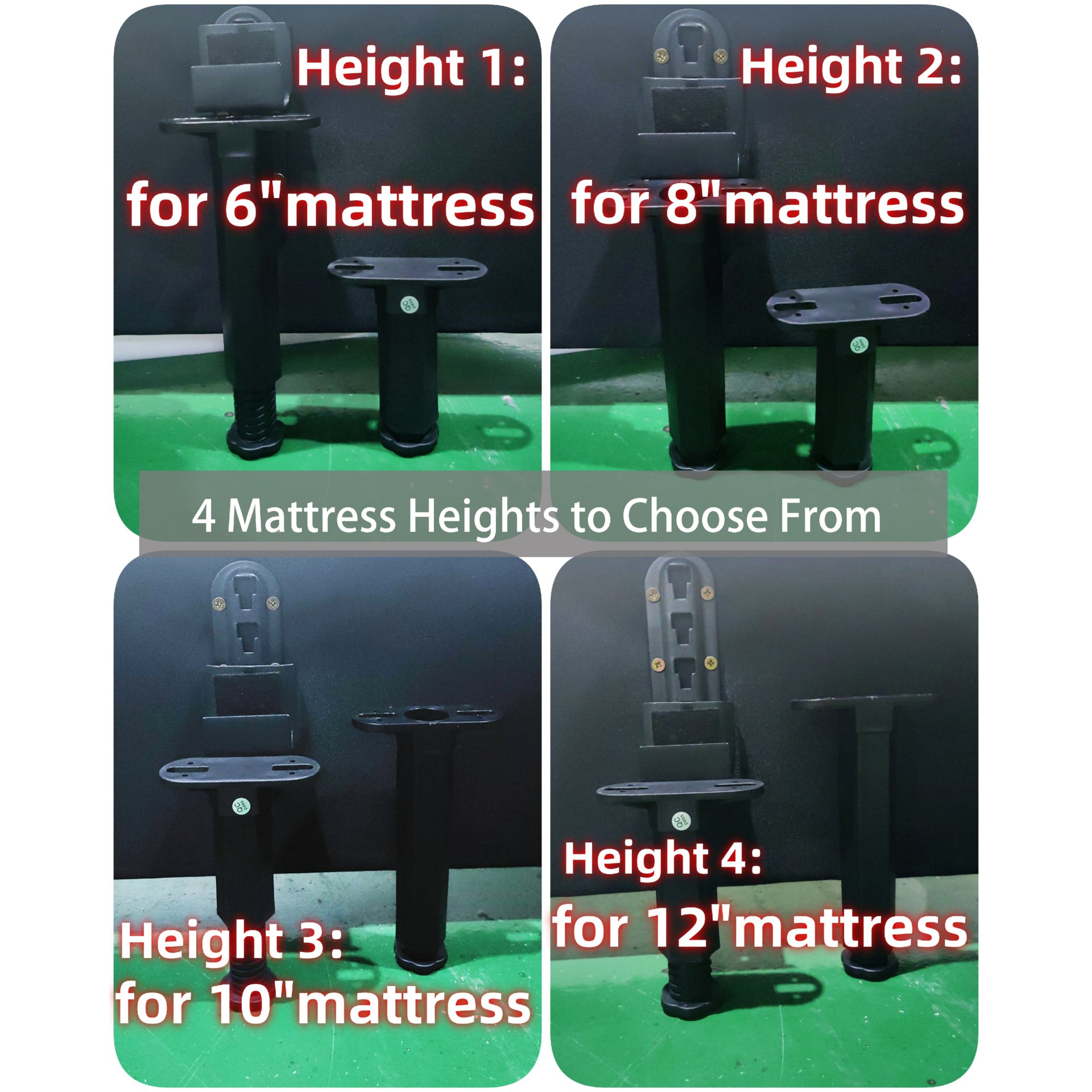 Queen Size Luxury Upholstered Platform Bed With Oversized Padded Backrest And Solid Wood Frame, Suitable For Multiple Heights Of Mattresses - Gray - Image 13