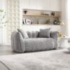 Soft Beanbag Chair With High Resilience Foam Core For Two People - Gray - Image 13