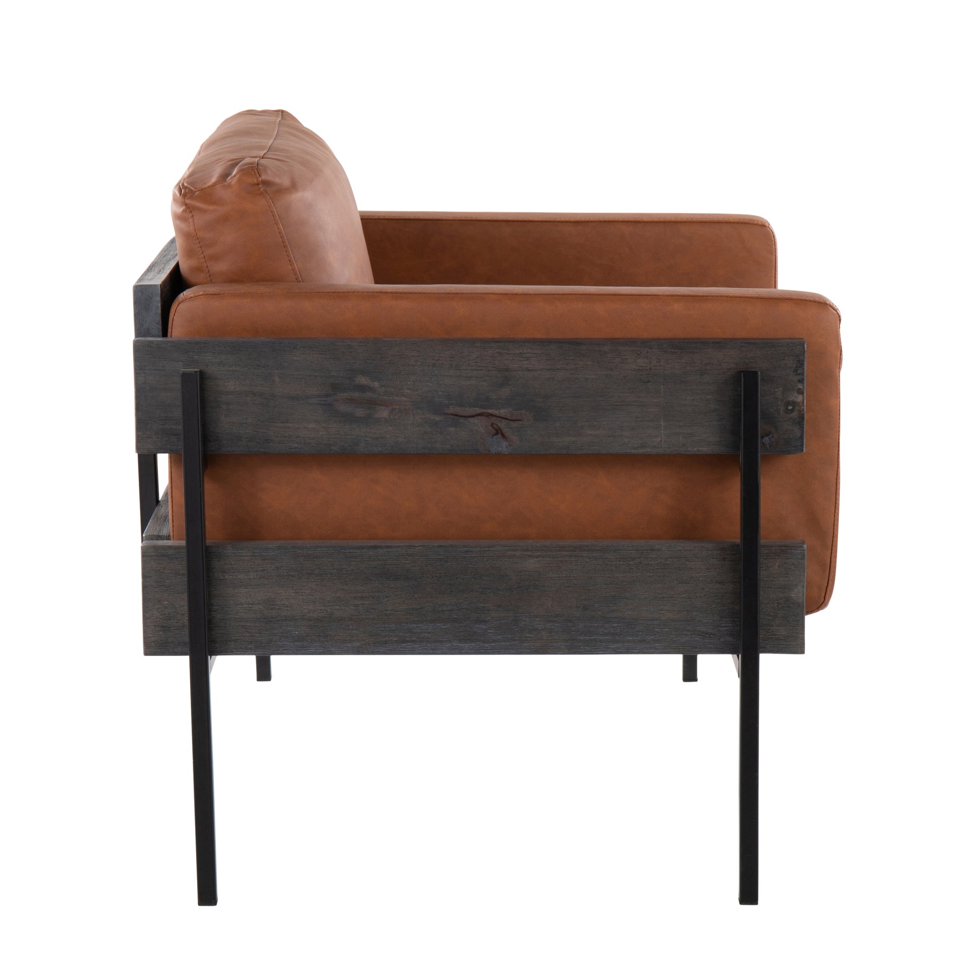 Kari - Farmhouse Chair - Black / Gray / Camel - Image 3