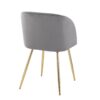 Fran - Contemporary Chair (Set of 2) - Gold / Silver - Image 4