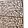 Outdoor & Indoor Metal Privacy Screen Freestanding Decorative Privacy Screen, Privacy Fence Panels For Deck Balcony Patio Garden - Brown - Image 9