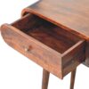 Curved Edge Console Table - Walnut - Image 8