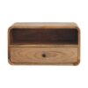 Avora - Wooden Wall Mounted Nightstand - Brown - Image 13