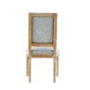 French Country Dining Chairs (Set of 6) Elegant Cane Back & Upholstered Seats Rustic Solid Rubberwood - Grayish Green - Image 9