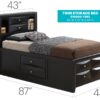 Marilla - Twin Storage Bed - Black - Image 3