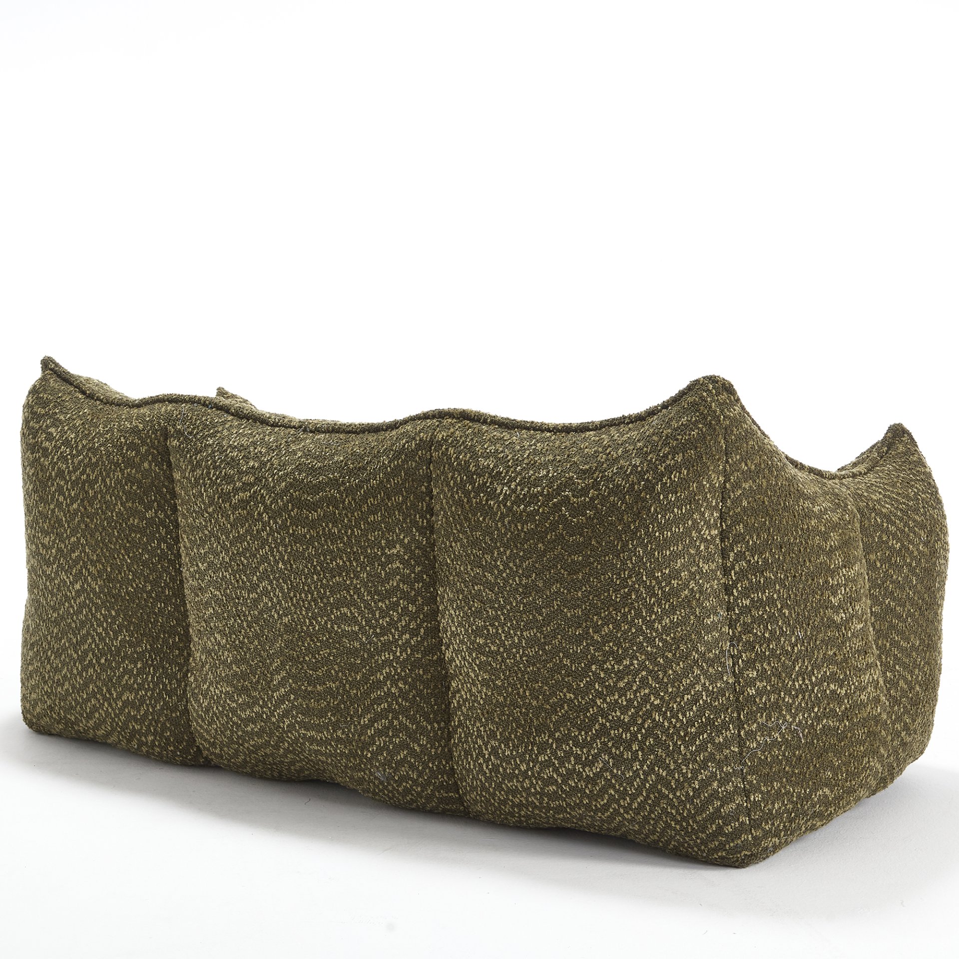 Comfortable Dual Beanbag Chair With High Resilience Foam Core For 2 People In - Olive Green - Image 21