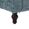 Modern Style Chenille 2 Seater Wood Legged Sofa With LED Light, USB Charging Port And Storage Bag - Lake Blue - Image 23