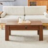 Multi Functional Coffee Table With Password Lock, Suitable For Storing Firearms And Wine - Walnut - Image 7
