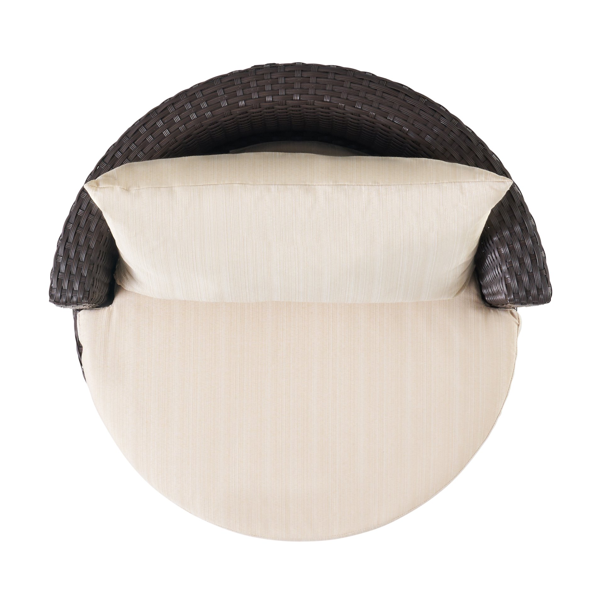 Kono - 3 Pieces Chat Set Outdoor Furniture - Brown / Beige - Image 13