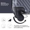 3 Piece Luggage Sets Lightweight Suitcase With Two Hooks, Spinner Wheels, (20/24/28) - Gray - Image 11