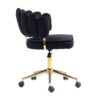Modern Home Office Desk Chair With Adjustable Height And Swivel Wheels - Black - Image 15