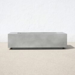 Propane Outdoor Fire Pit Table - Cream White