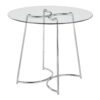 Cece - Contemporary Dinette Table - Chrome / Clear - Image 3