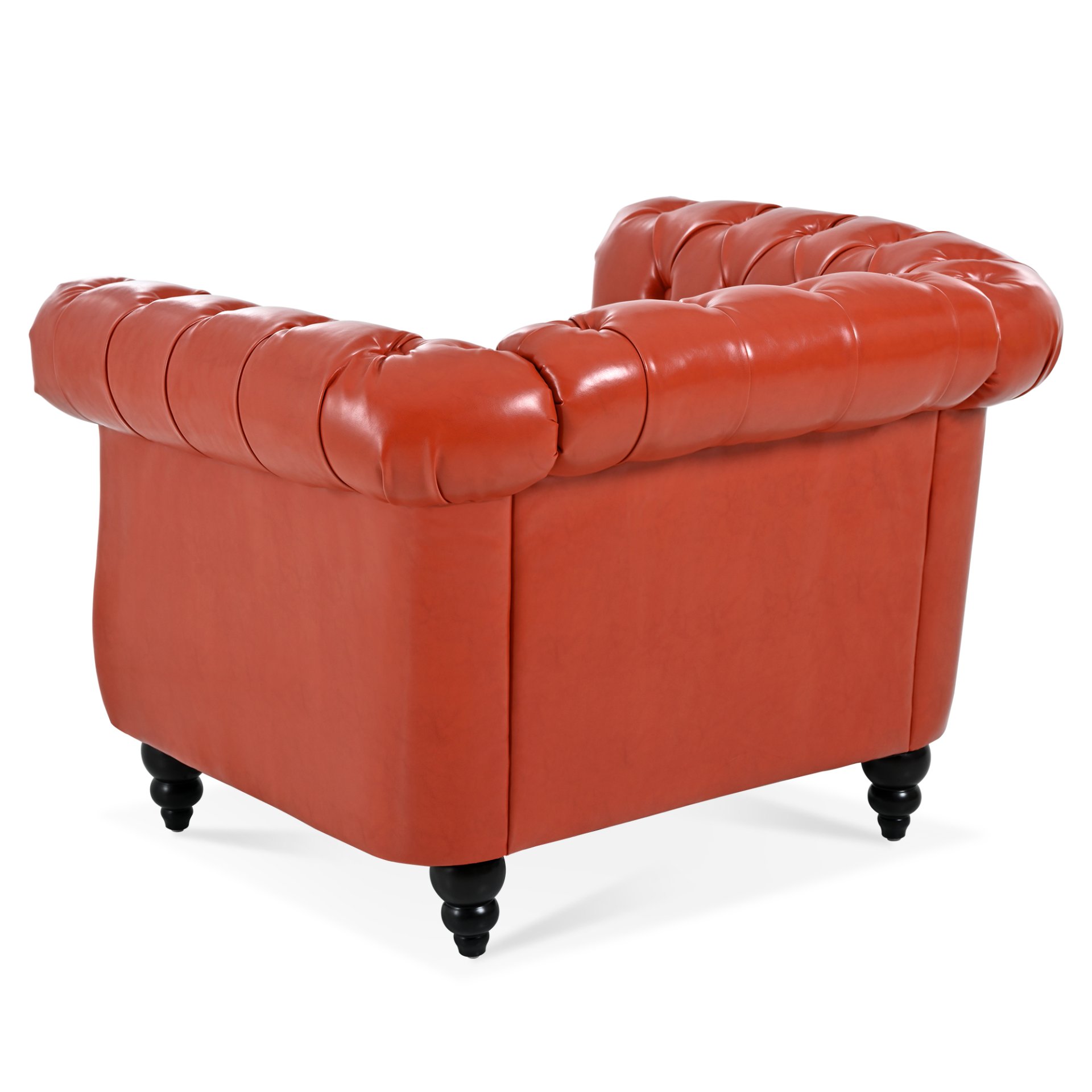 1 Seater Sofa For Living Room - Orange - Image 9