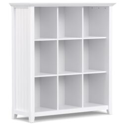 Acadian - 9 Cube Bookcase And Storage Unit - White