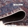 Maval - 2' X 3' Washable Area Rug - Burgundy - Image 5