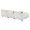 Modern Cloud Sectional Sofa L Shaped Luxury Couch Set With 2 Free Pillows 4 Seat With Oversized Chaise - Minsk Gray - Image 7