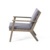 Temecula - (Set of 2) Outdoor Club Chairs With Cushions - Dark Gray - Image 9
