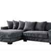 Luxe - Oversized 2 Piece Left Facing Sectional Couches For Living Room, L Shaped Sofa With Chaise - Dark Gray - Image 2