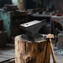 Single Horn Anvil, 100Lbs Cast Steel Anvil With High Hardness And Stable Base For Metalsmithing - Black