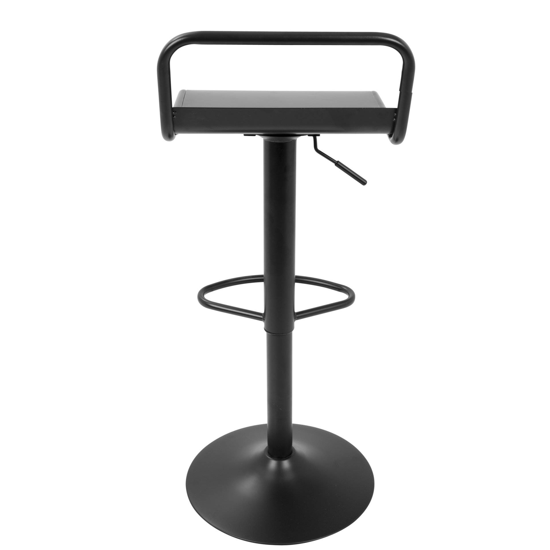 Emery - Industrial Adjustable Barstool With Swivel (Set of 2) - Black - Image 5