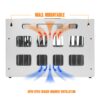 16 Bay Charging Cabinet For Laptop book, Locking Charging Station - White - Image 7