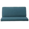 Contemporary Loveseat With Upholstered Fabric And Birch Wood Legs - Teal - Image 11