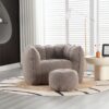 Soft Bean Bag Chair With High Resilient Foam (Chips) - Coffee - Image 15
