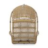 Malia - Outdoor / Indoor Wicker Hanging Chair With Cushion - Brown / Beige - Image 9