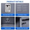 12 Door Lockers With Lock For Secure Storage Construction - Gray - Image 6