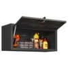 Heavy Duty, Metal Wall Mounted Tool Storage Cabinet Steel Metal Garage Storage Cabinet - Black / Gray - Image 9
