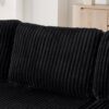 Modern Minimalist U - Shape Modular Sectional Sofa Sleeper - Black - Image 7