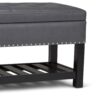 Lomond - Storage Ottoman Bench - Stone Gray - Image 5