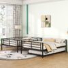Full Over Full Metal Bunk Bed With Trundle - Black - Image 15