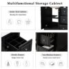 36'' Transitional Bathroom Vanity With Sink, Soft Close Doors, Adjustable U Shaped Shelf, 3 Drawers Including Divided Drawer - Black - Image 7
