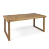 Outdoor Dining Table - Sandblast Natural - Image 5