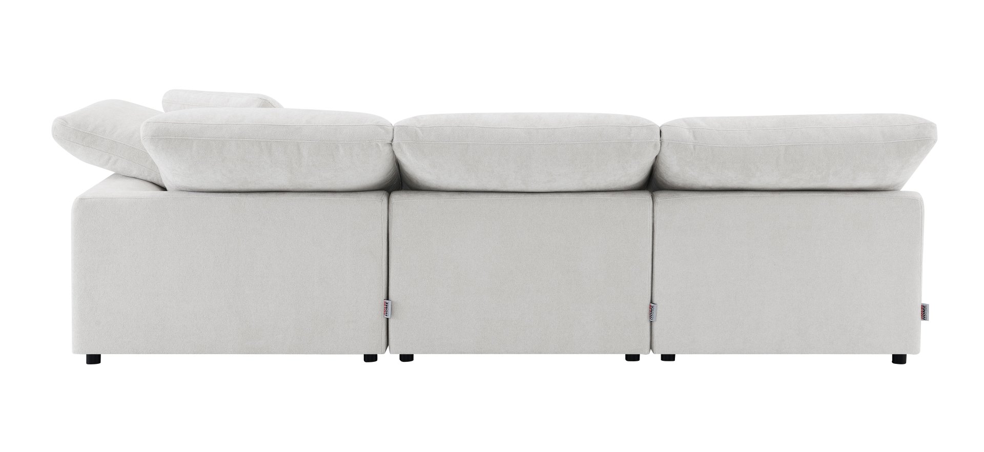 Naveen - 4 Piece Modular Sectional With Ottoman - Ivory - Image 10